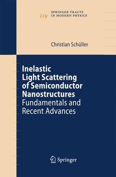 Cover of the book Inelastic Light Scattering of Semiconductor Nanostructures