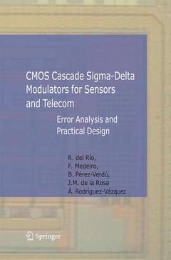 Couverture de l’ouvrage CMOS Cascade Sigma-Delta Modulators for Sensors and Telecom