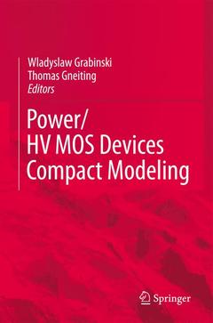 Couverture de l’ouvrage POWER/HVMOS Devices Compact Modeling