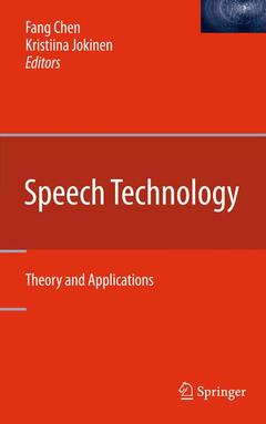 Couverture de l’ouvrage Speech Technology