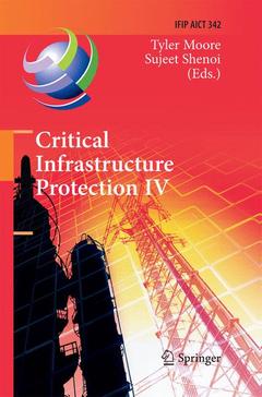 Couverture de l’ouvrage Critical Infrastructure Protection IV