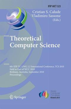 Couverture de l’ouvrage Theoretical Computer Science