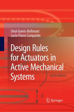 Cover of the book Design Rules for Actuators in Active Mechanical Systems