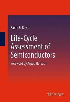 Couverture de l’ouvrage Life-Cycle Assessment of Semiconductors
