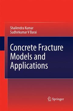 Couverture de l’ouvrage Concrete Fracture Models and Applications