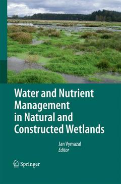 Couverture de l’ouvrage Water and Nutrient Management in Natural and Constructed Wetlands