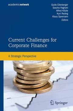 Couverture de l’ouvrage Current Challenges for Corporate Finance