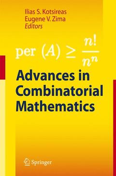 Couverture de l’ouvrage Advances in Combinatorial Mathematics