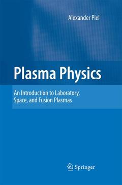 Couverture de l’ouvrage Plasma Physics