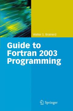 Couverture de l’ouvrage Guide to Fortran 2003 Programming