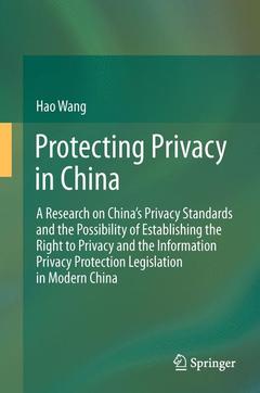 Couverture de l’ouvrage Protecting Privacy in China