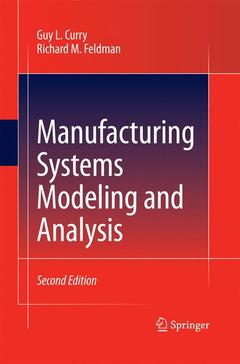Couverture de l’ouvrage Manufacturing Systems Modeling and Analysis