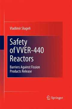 Couverture de l’ouvrage Safety of VVER-440 Reactors
