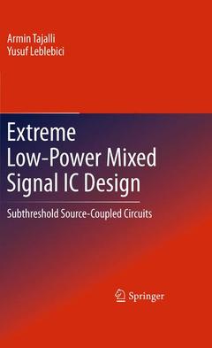 Couverture de l’ouvrage Extreme Low-Power Mixed Signal IC Design