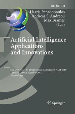 Cover of the book Artificial Intelligence Applications and Innovations
