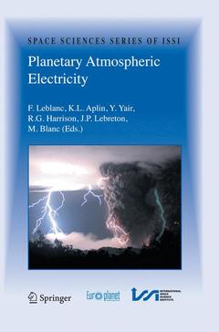 Couverture de l’ouvrage Planetary Atmospheric Electricity