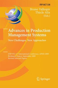 Couverture de l’ouvrage Advances in Production Management Systems: New Challenges, New Approaches