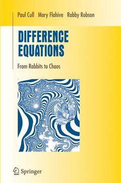 Couverture de l’ouvrage Difference Equations