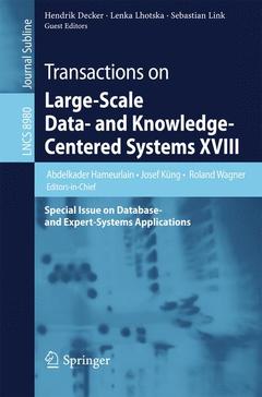 Couverture de l’ouvrage Transactions on Large-Scale Data- and Knowledge-Centered Systems XVIII