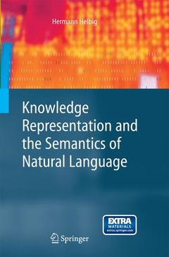 Couverture de l’ouvrage Knowledge Representation and the Semantics of Natural Language