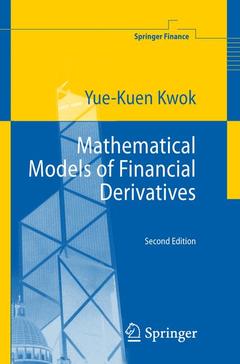 Couverture de l’ouvrage Mathematical Models of Financial Derivatives