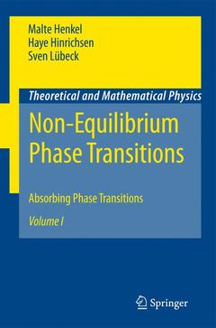 Couverture de l’ouvrage Non-Equilibrium Phase Transitions
