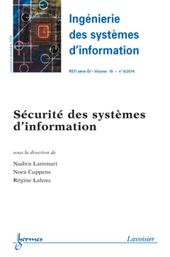Couverture de l’ouvrage Ingénierie des systèmes d'information RSTI série ISI Volume 19 N° 6/Novembre-Décembre 2014