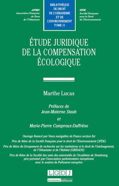 Cover of the book ÉTUDE JURIDIQUE DE LA COMPENSATION ÉCOLOGIQUE