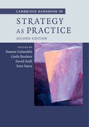 Couverture de l’ouvrage Cambridge Handbook of Strategy as Practice