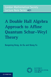 Couverture de l’ouvrage A Double Hall Algebra Approach to Affine Quantum Schur–Weyl Theory