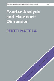Couverture de l’ouvrage Fourier Analysis and Hausdorff Dimension