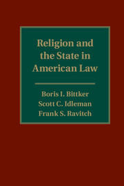 Couverture de l’ouvrage Religion and the State in American Law