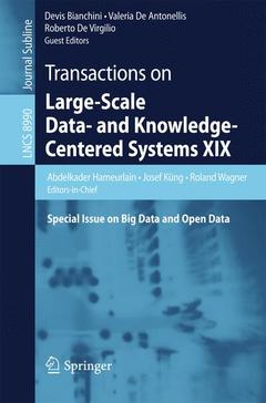 Couverture de l’ouvrage Transactions on Large-Scale Data- and Knowledge-Centered Systems XIX