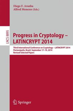 Couverture de l’ouvrage Progress in Cryptology - LATINCRYPT 2014
