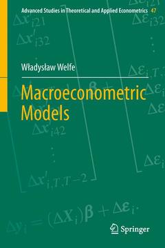 Couverture de l’ouvrage Macroeconometric Models