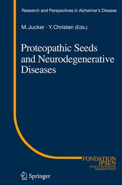 Cover of the book Proteopathic Seeds and Neurodegenerative Diseases