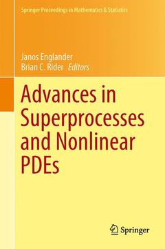 Couverture de l’ouvrage Advances in Superprocesses and Nonlinear PDEs