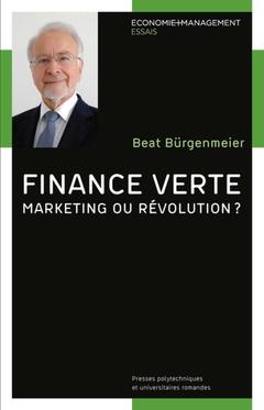 Cover of the book Finance verte