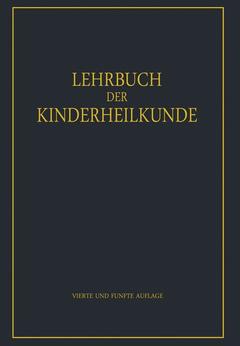 Cover of the book Lehrbuch der Kinderheilkunde