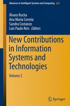 Couverture de l’ouvrage New Contributions in Information Systems and Technologies