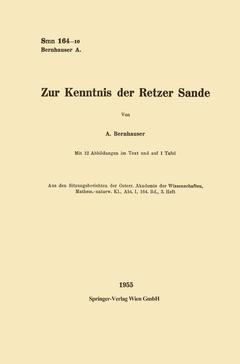 Couverture de l’ouvrage Zur Kenntnis der Retzer Sande