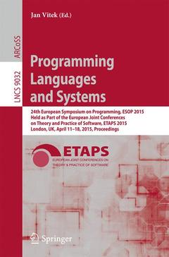 Cover of the book Programming Languages and Systems