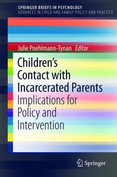 Couverture de l’ouvrage Children's Contact with Incarcerated Parents