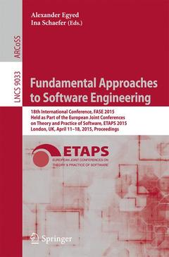 Cover of the book Fundamental Approaches to Software Engineering