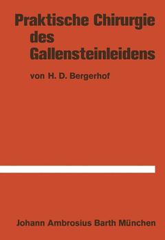 Couverture de l’ouvrage Praktische Chirurgie des Gallensteinleidens