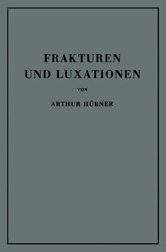 Couverture de l’ouvrage Frakturen und Luxationen