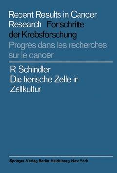 Cover of the book Die tierische Zelle in Zellkultur