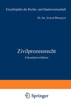 Couverture de l’ouvrage Zivilprozessrecht