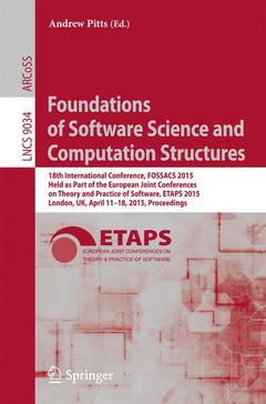 Couverture de l’ouvrage Foundations of Software Science and Computation Structures