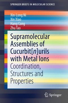 Couverture de l’ouvrage Supramolecular Assemblies of Cucurbit[n]urils with Metal Ions